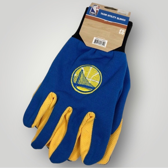 Golden State Warriors Gloves Utility Work Garden - Picture 1 of 4
